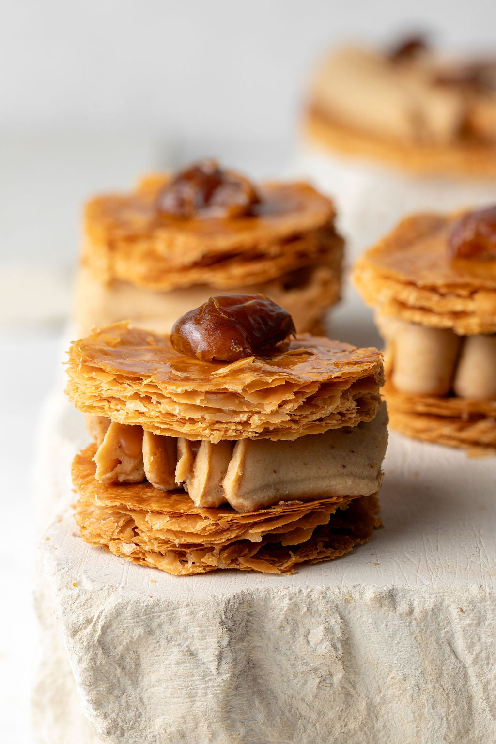 Date Cardamom Mille Feuille